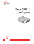 Visioneer DP1011 User`s guide