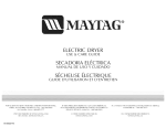 Maytag MED5830TW1 Use & care guide