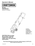 Craftsman 316.292630 Operator`s manual