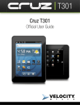 Velocity CRUZ T301 User guide