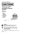 Craftsman 358.797120 Instruction manual