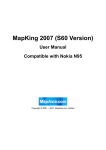 MapAsia MapKing2007 User manual