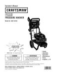 Craftsman 580.752193 Operating instructions