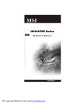 MSI IM-945GSE SERIES MS-9830 User`s manual