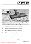 Miele HS14 Operating instructions