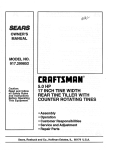 Craftsman 917.299852 Owner`s manual