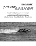 ProBoat WidowMaker 22 Instruction manual