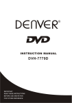 Denver DVH-7779D Instruction manual