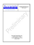 Accurate Technology ProScale User manual