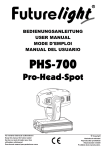 Pro Spot PHS-101 User manual