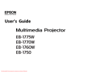 Epson EB-1775W User`s guide