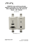 Zigen ZIG-HDMI-UCE User manual