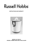 Russell Hobbs RHCJ01 Instruction manual