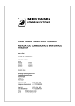 Mustang M2508/D Installation manual