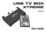 media-tech MT4156 USB TV BOX XTREME User`s guide