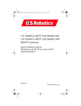 US Robotics USR0756-CB Installation guide