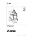 Clarke TFC 400 Specifications