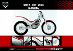 Montesa COTA 4RT 2005 Owner`s manual
