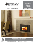 Regency Fireplace Products CI1250 Alterra Installation manual
