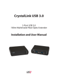 USB Vision CrystalLink USB 3.0 User manual