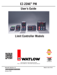 Watlow Electric EZ-ZONE PM User`s guide
