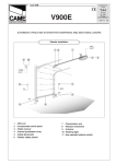 CAME V900E Specifications