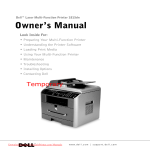 Dell 1815dn - All-in-one Laser Printer Owner`s manual