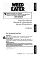 Weed Eater FL1500 LE H Instruction manual