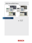 Bosch D625 User`s guide