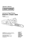 Craftsman 172.34120 Operating instructions