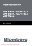 Blomberg WAF 6100 User`s manual