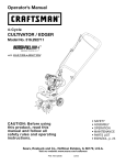 Craftsman 316.292711 Operator`s manual