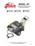 Shark BT-4020 Operating instructions
