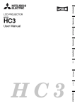 Mitsubishi HC3 User manual