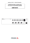 PROEL AMP240V4 Instruction manual