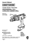 Craftsman 315.274990 Owner`s manual