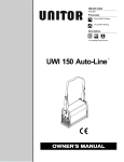 Miller Electric UNITOR UWI 150 Auto-Line Specifications