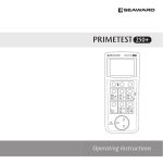 Seaward PrimeTest 50 Operating instructions