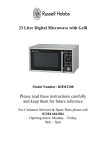 Russell Hobbs RHM2308 Operating instructions