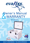 EvaKool RF Owner`s manual