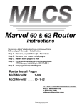 MLCS Marvel 62 Instruction manual