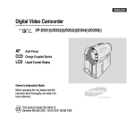 Samsung VP-D355 User`s manual