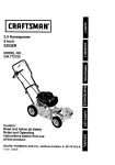 Craftsman 536.772100 Operating instructions