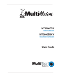 Multitech MT5600ZDX User guide