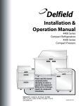 Delfield 4400 series Specifications