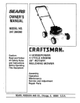 Craftsman 247.384260 Owner`s manual