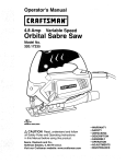 Craftsman 320.17235 Operator`s manual