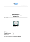 RDT RM96xx User manual