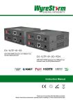 Wyre Storm EX-1UTP-IR-100-POH Instruction manual