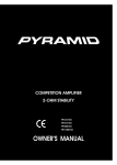 Pyramid PB1000 Owner`s manual